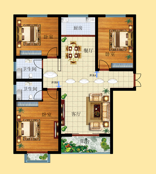 傳統(tǒng)雙控開關(guān)怎么改造成智能開關(guān)(支持米家